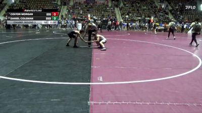 6A 113 lbs Champ. Round 2 - Colton Morgan, Benjamin Russell vs Daniel Coleman, Brookwood Jr-Sr