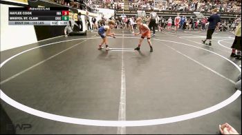 55 lbs Rr Rnd 3 - Luke Getts, Lexington Wrestling Club vs Caleb Boyd, Harrah Little League Wrestling