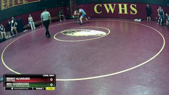143 lbs Cons. Semi - Benny Alvarado, Wolf Den vs Ben Giangrasso, Vacaville Wrestling Club