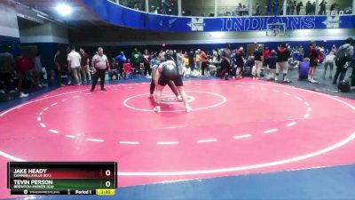 285 lbs Cons. Round 2 - Jake Heady, Campbellsville (Ky.) vs Tevin Person, Brewton-Parker (GA)