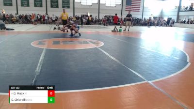 129-133 lbs Semifinal - Dawson Mack, Bolingbrook Jr. Raiders vs Christian Chiarelli, Downers Grove Wrestling Club