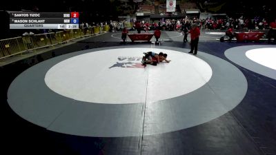 120 lbs Quarters - Santos Tizoc, Silver Creek High School Wrestling vs Mason Schlaht, Monster Garage Wrestling
