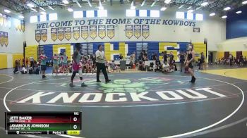 182 lbs Round 5 (8 Team) - Jett Baker, Griffin Fang vs Javarious Johnson, OutKast WC