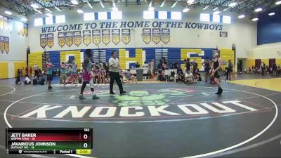 182 lbs Round 5 (8 Team) - Jett Baker, Griffin Fang vs Javarious Johnson, OutKast WC