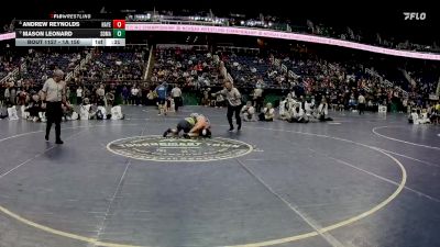 1A 150 lbs Cons. Semi - Andrew Reynolds, Hayesville High School vs Mason Leonard, South Davidson Middle And High School