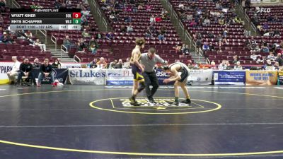 107 lbs Consi 2 - Wyatt Kiner, Boiling Springs vs Rhys Schaffer, Wilson