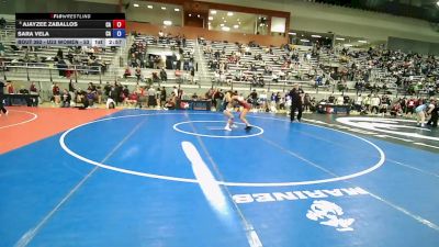 U23 Women - 55 lbs Cons. Round 4 - Ajayzee Zaballos, CA vs Sara Vela, CA