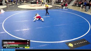 120 lbs 9th Place Match - Austin Laudenbach, Apple Valley vs Cavin Carlson, Willmar