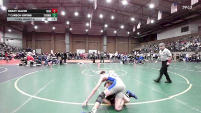 132 lbs Cons. Round 6 - Brady Walsh, Thompson vs Carson Owens, Seckman
