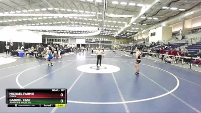 157 lbs Cons. Round 3 - Michael Fahmie, Ithaca vs Gabriel Case, Johnson & Wales (RI)