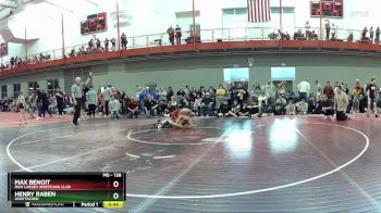 126 lbs Cons. Round 2 - Max Benoit, Rick Larsen Wrestling Club vs Henry Raben, Unattached