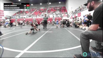 49 lbs Consi Of 4 - Adelyn Lonebear, Clinton Youth Wrestling vs Deacon Stockbridge, Lexington Wrestling Club