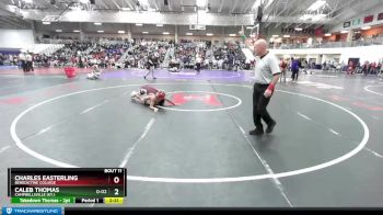 125 lbs Champ. Round 1 - Charles Easterling, Benedictine College vs Caleb Thomas, Campbellsville (Ky.)