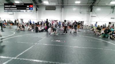 64 lbs Round 3 (4 Team) - Kinsley Jones, Storm Wrestling Center vs Anaya Hossain, Level Up Wrestling Center