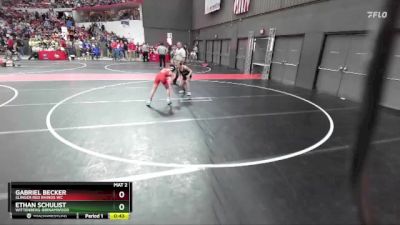 79 lbs Champ. Round 2 - Gabriel Becker, Slinger Red Rhinos WC vs Ethan Schulist, Wittenberg-Birnamwood