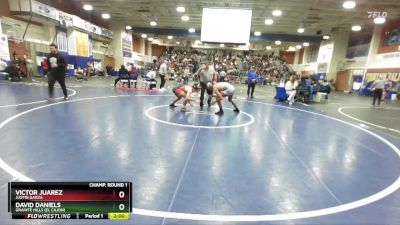 144 lbs Champ. Round 1 - Victor Juarez, Justin Garza vs David Daniels, Granite Hills (El Cajon)