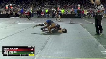 D1-132 lbs Cons. Round 1 - John Kaminski, Warren Mott HS vs Ayush Kunjadia, Salem HS