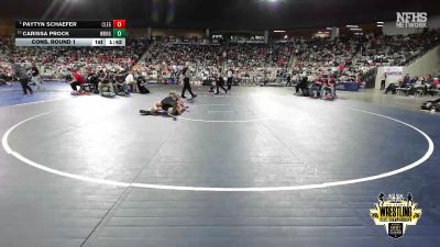G5A-125 lbs Cons. Round 1 - Paytyn Schaefer, CLEVELAND (Girls) vs Carissa Prock, WARNER (Girls)