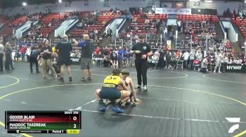 122 lbs Cons. Round 4 - Maddoc Taszreak, Grand Ledge WC vs Gixxer Blair, Climax-Scotts WC