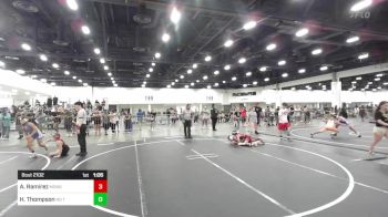 78 lbs Quarterfinal - Aaron Ramirez, Monster Garage vs Hank Thompson, No Team