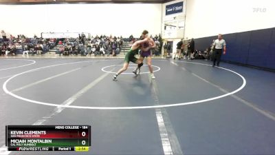 184 lbs Quarterfinal - Kevin Clements, San Francisco State vs Miciaih Montalbin, Cal Poly Humbolt