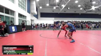 190 lbs Cons. Round 5 - Myles Navarro, Temescal Canyon vs Luke Salcido, Villa Park High School