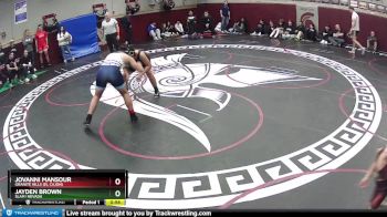 190 lbs Cons. Round 4 - Jovanni Mansour, Granite Hills (El Cajon) vs Jayden Brown, SLAM! NEVADA