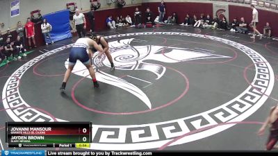 190 lbs Cons. Round 4 - Jovanni Mansour, Granite Hills (El Cajon) vs Jayden Brown, SLAM! NEVADA