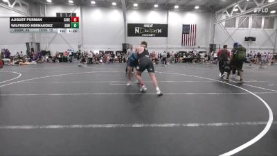 215 lbs Round 2 (4 Team) - August Furman, South Side WC Black vs Wilfredo Hernandez, Dirty Den Wrestling