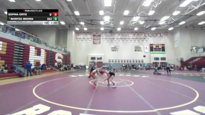 100 lbs Champ. Round 1 - Maritza Medina, Caldwell vs Sophia Ortiz, Glenns Ferry