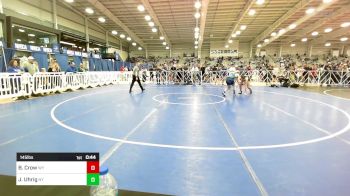 145 lbs Consi Of 16 #2 - Braxten Crow, WY vs Joseph Uhrig, NY