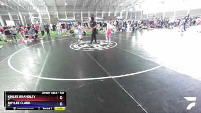 100 lbs Cons. Round 1 - Kinlee Brandley, UT vs Rhylee Clark, UT