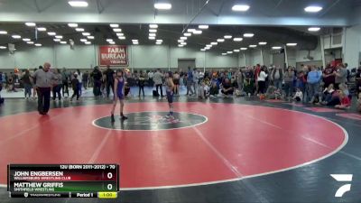 70 lbs Cons. Round 2 - John Engbersen, Williamsburg Wrestling Club vs Matthew Griffis, Smithfield Wrestling