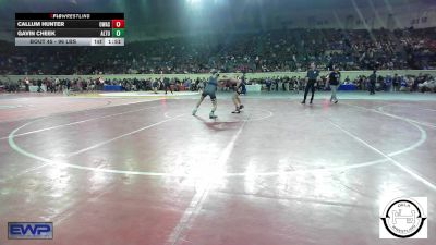 96 lbs Round Of 32 - Callum Hunter, Owasso vs Gavin Cheek, Altus JH