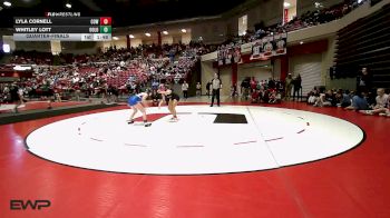 100 lbs Quarterfinal - Lyla Cornell, Coweta vs Whitley Lott, Oologah