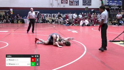 141 lbs Rr Rnd 1 - Josh Mason, Bloomsburg vs Vinny Milazzo, Sacred Heart