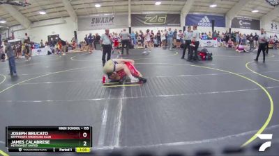 155 lbs Cons. Round 2 - James Calabrese, Metrowest United vs Joseph Brucato, Kryptonite Wrestling Klub