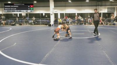 75 lbs Consi Of 4 - Kaiden Galindez, MI vs Brock Taylor, PA