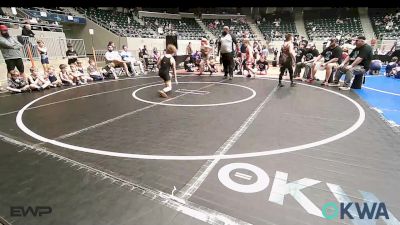 120 lbs Rr Rnd 1 - Noah Shuemake, Oklahoma Strong-Blue 9U vs Royce Baugh, Team Tulsa RED