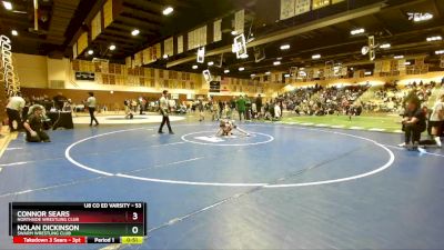 53 lbs Round 2 - Connor Sears, Northside Wrestling Club vs Nolan Dickinson, Swarm Wrestling Club