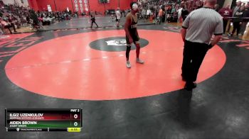 150 lbs Cons. Round 2 - Aiden Brown, Joliet (WEST) vs Ilgiz Uzenkulov, Hoffman Estates (CONANT)