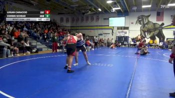 285 lbs Cons. Round 2 - Corbin Schear, Anamosa vs Logan Caraccio, Centerville
