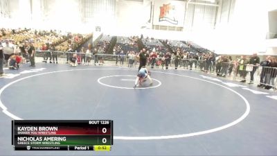 63 lbs Cons. Round 2 - Kayden Brown, Shaker You Wrestling vs Nicholas Amering, Greece Storm Wrestling