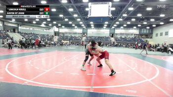 165 lbs Champ. Round 2 - Lincoln Krull, Cumberlands (Ky.) vs Justin St John, University Of Central Florida