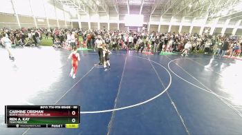 80 lbs Quarterfinal - Ren A. Kay, Team Prestige vs Carmine Crisman, North Montana Wrestling Club