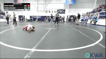 43 lbs Round Of 16 - Wyatt Gagne, Amped Wrestling Club vs Stone Howard, Marlow Outlaws
