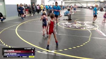 49 lbs Cons. Round 2 - Caleb Eckman, North Pole Wrestling Club vs Leo Cherok, Anchor Kings Wrestling Club