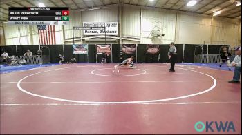 110 lbs Rr Rnd 4 - Rajun Pebworth, Coalgate Wildcat Wrestling Club vs Wyatt Fish, Marlow Outlaws