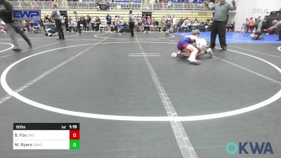 80 lbs Final - Baze Fox, Cowboy Wrestling Club vs Mason Byers, D3 Wrestling Cluib