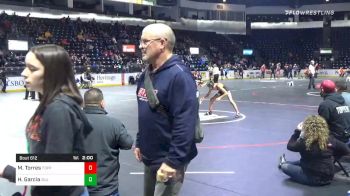 106 lbs Quarterfinal - Mikey Torres, Toppenish vs Hudson Garcia, Zillah